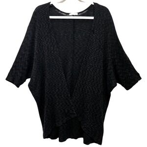 Black, Cotton/Rayon Shrug by Soprano, Size Large